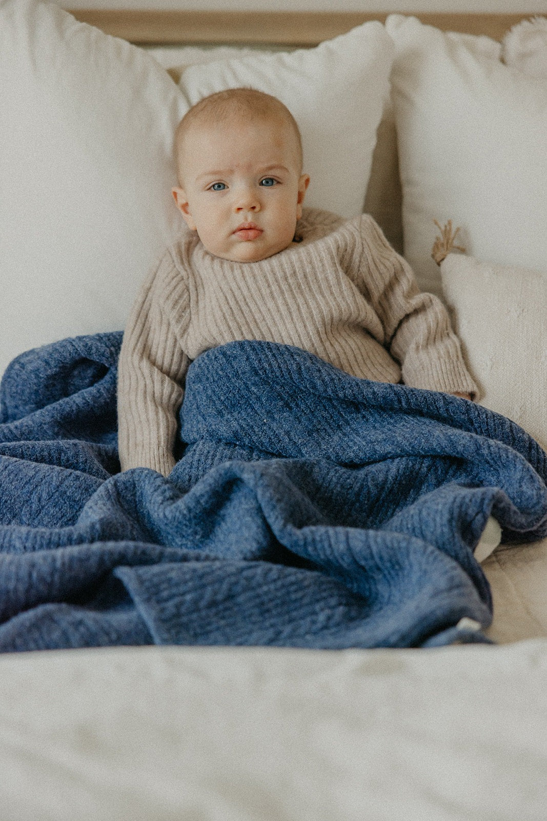 Sweater Blanket- Navy