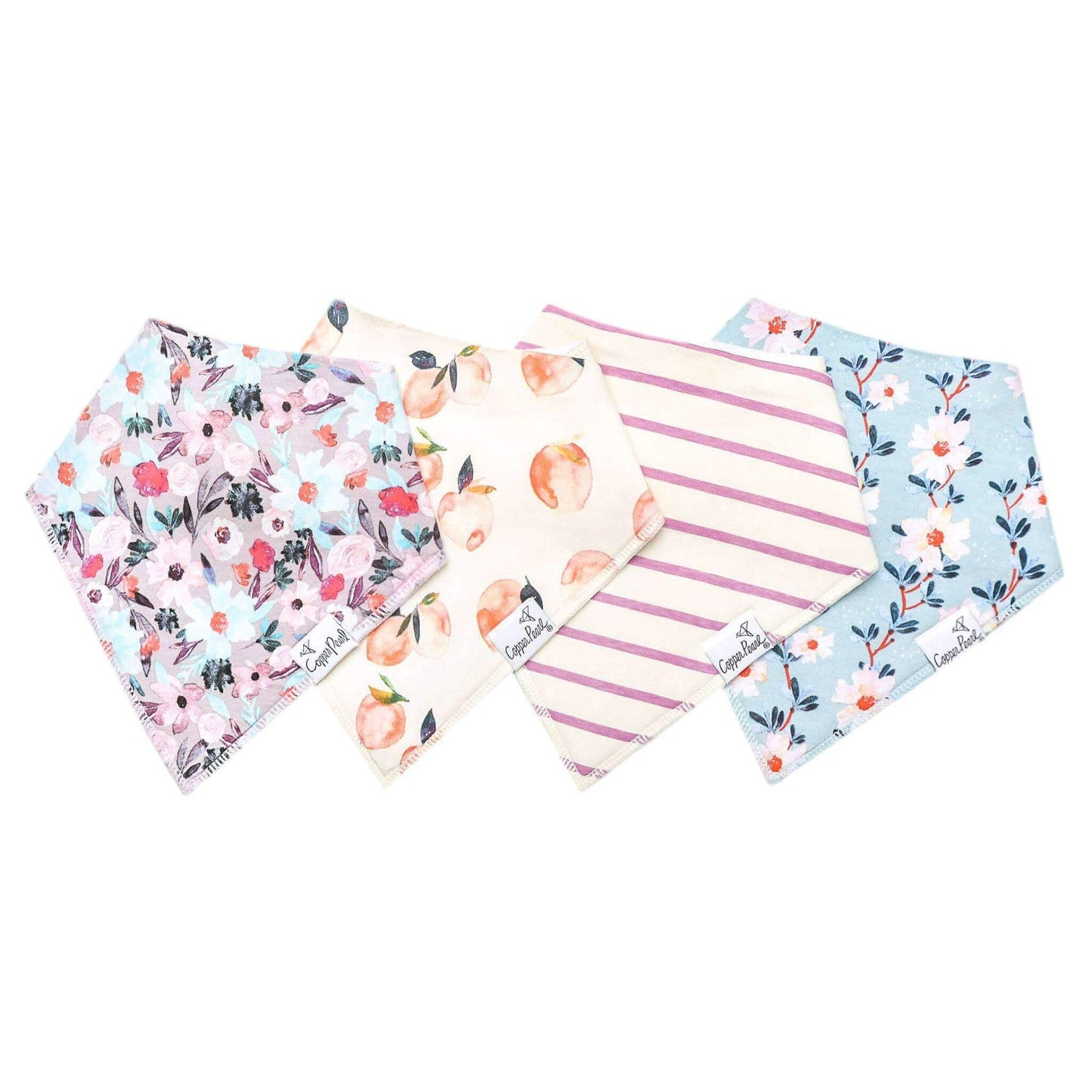 4 Pack Baby Bandana Bibs - Morgan