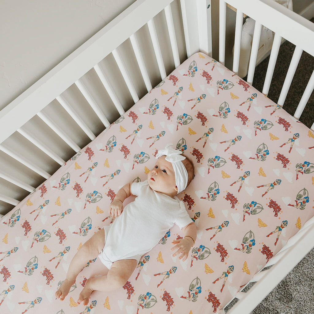 Premium Knit Fitted Crib Sheet - Wonder Woman