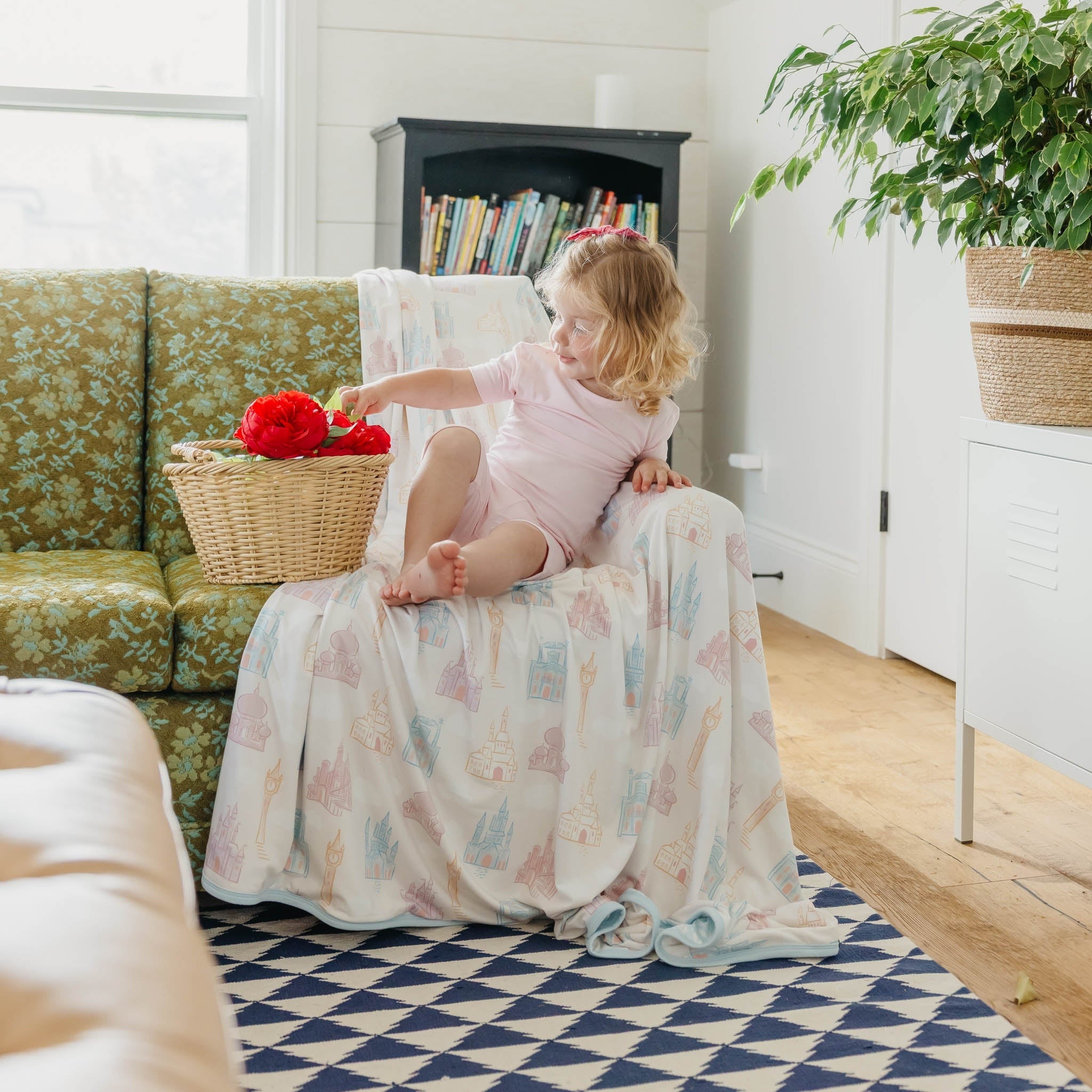 Three-Layer Jumbo Quilt - Princess Palaces