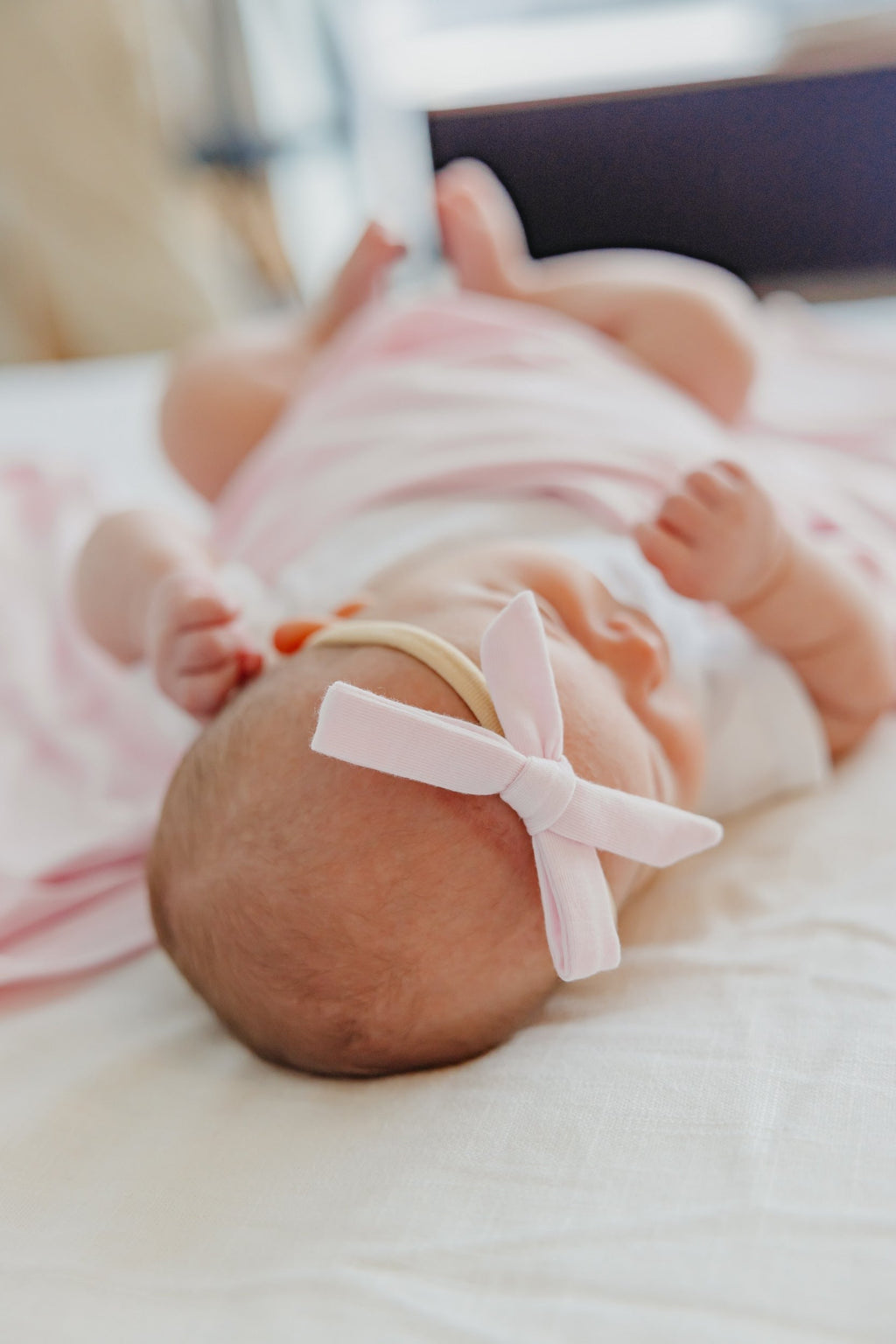 Ribbon Baby Bow - Blossom