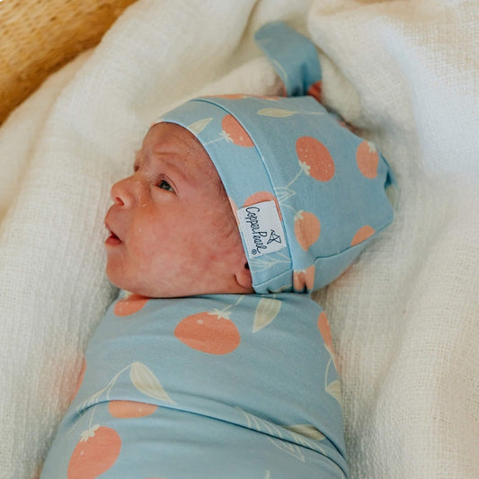 Top Knot Hat - Clementine