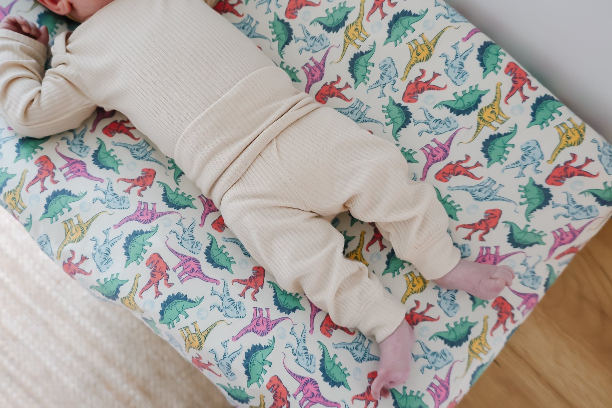Premium Knit Diaper Changing Pad Cover - Dinosaurs of Jurassic Park