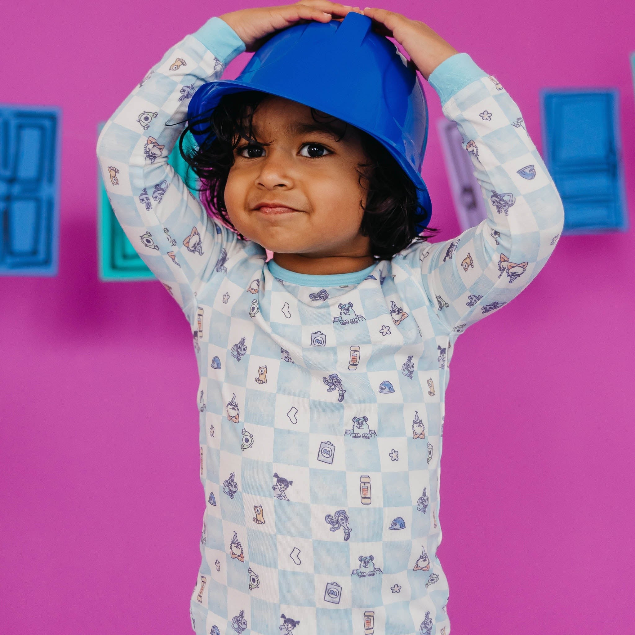 2pc Long Sleeve Pajama Set - Monsters, Inc. Medley