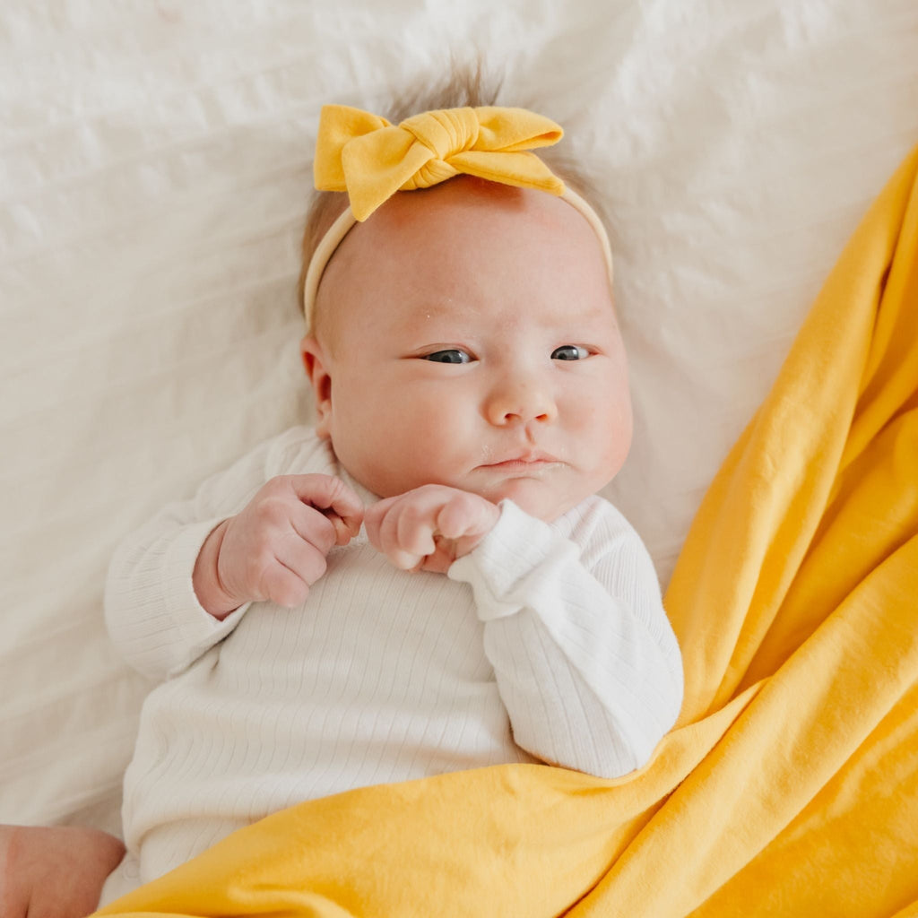 Classic Baby Bow - Banana