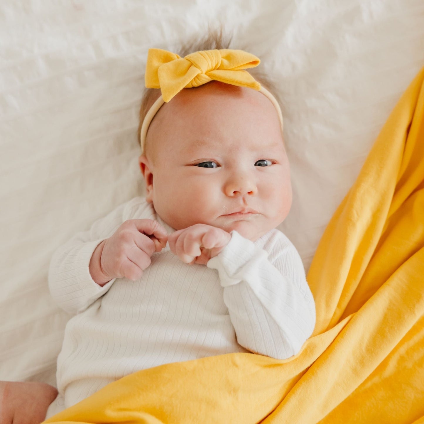 Classic Baby Bow - Banana