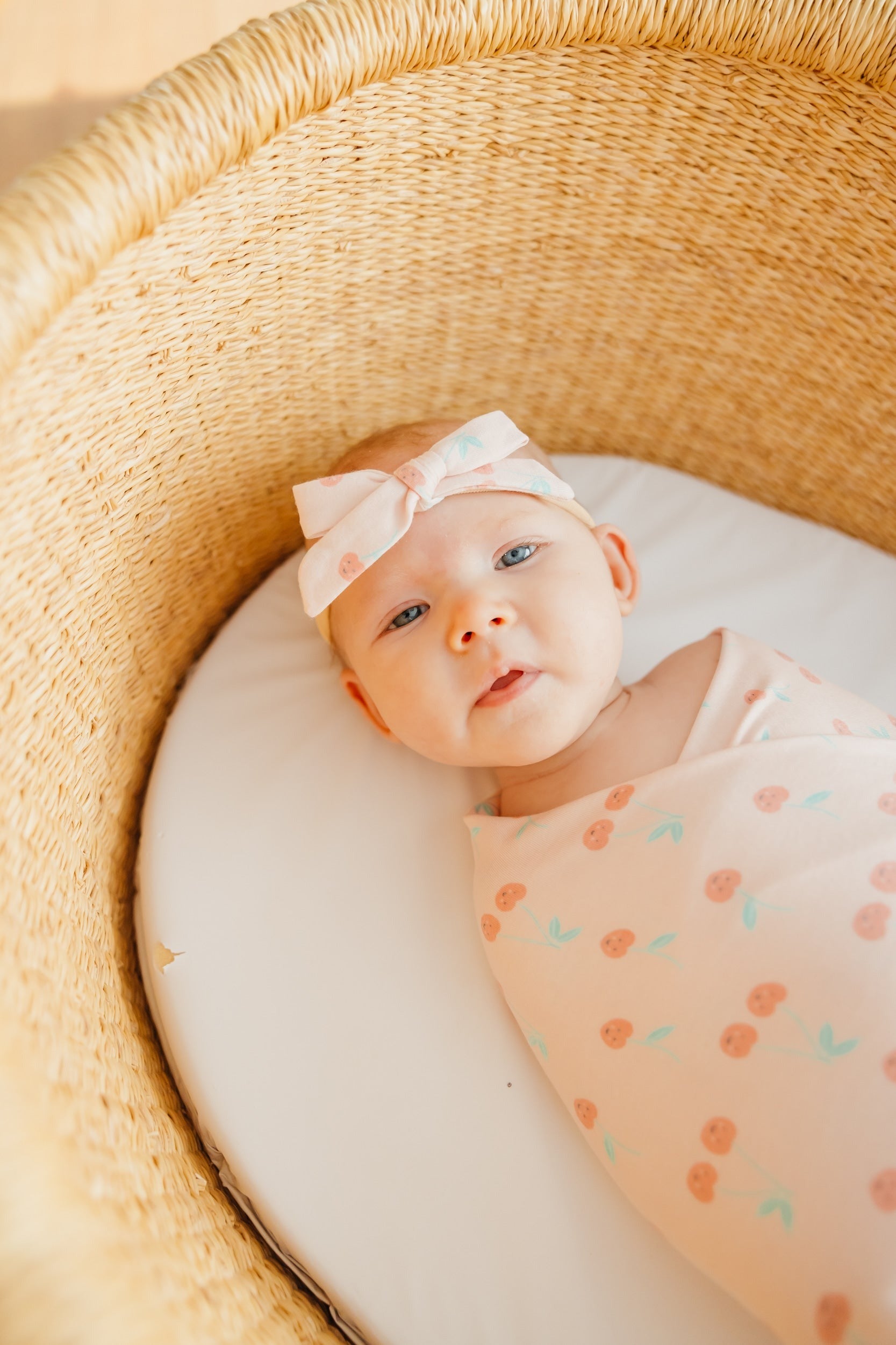 Ribbon Baby Bow - Cheery