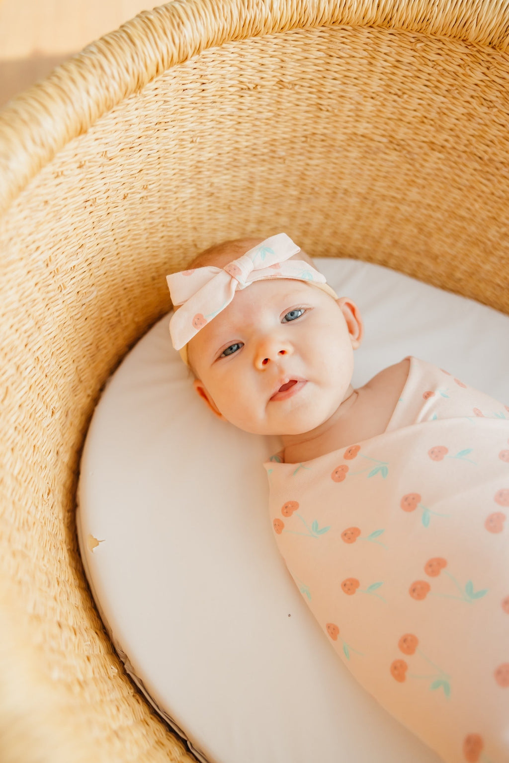 Ribbon Baby Bow - Cheery