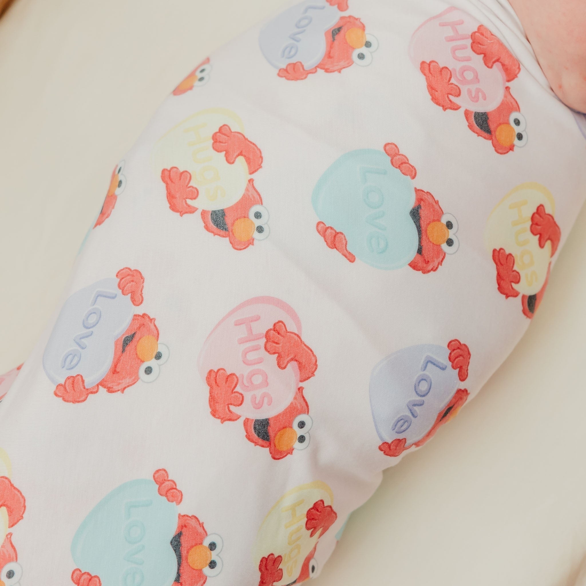 Knit Swaddle Blanket - Elmo Heart Candies