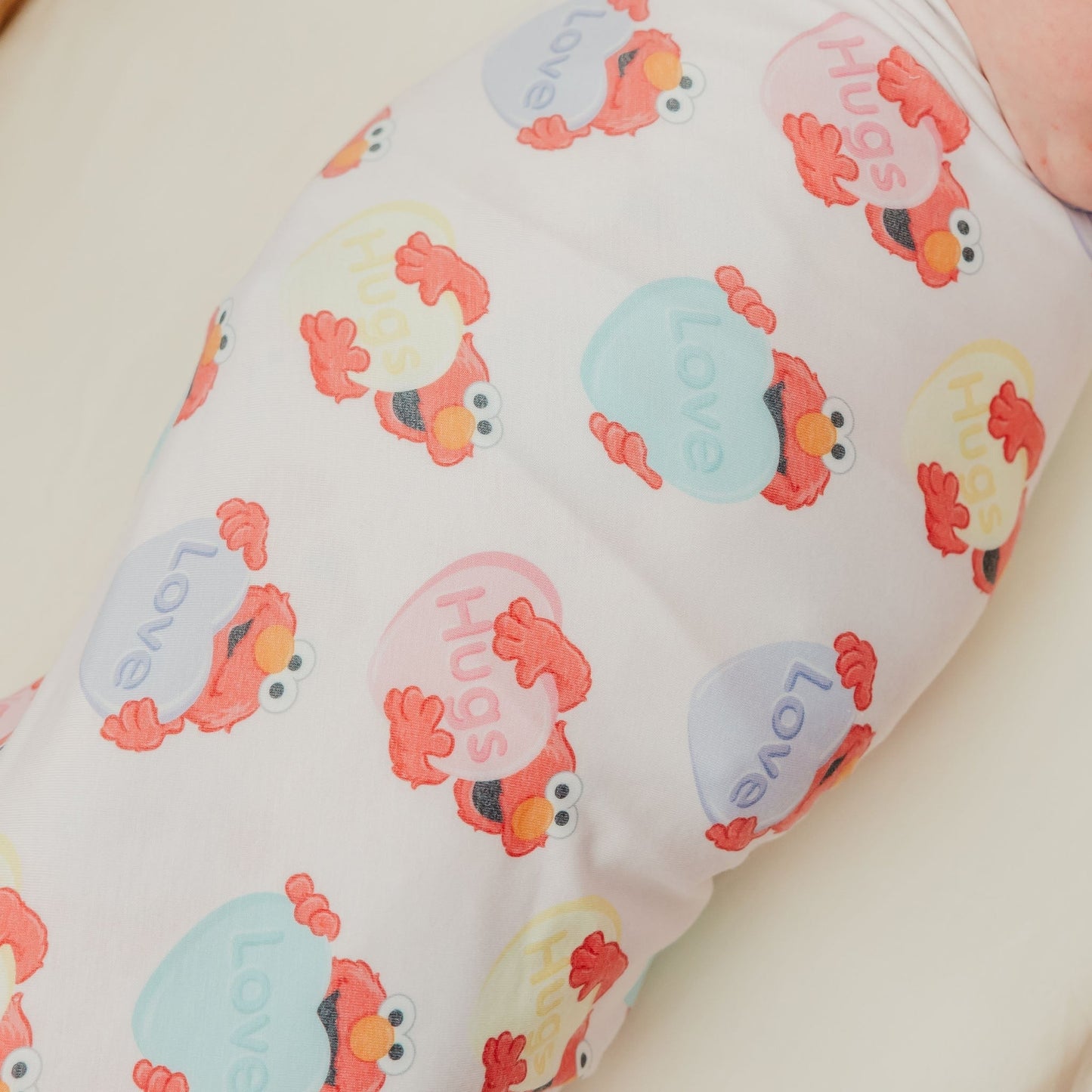 Knit Swaddle Blanket - Elmo Heart Candies