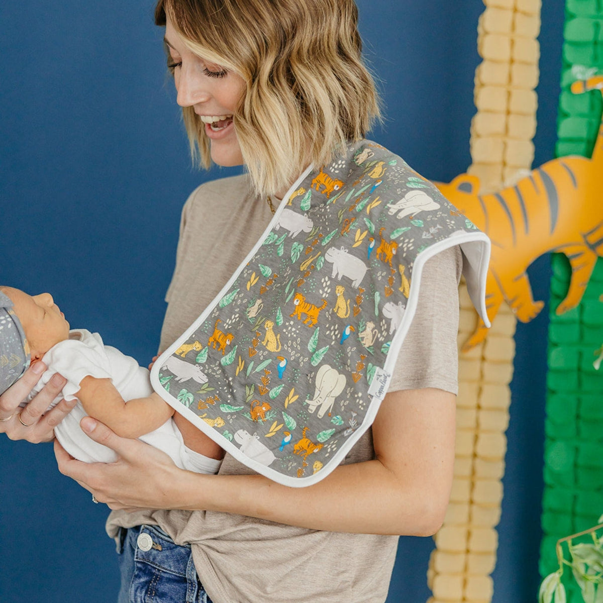 3 Pack Premium Burp Cloths - Bengal