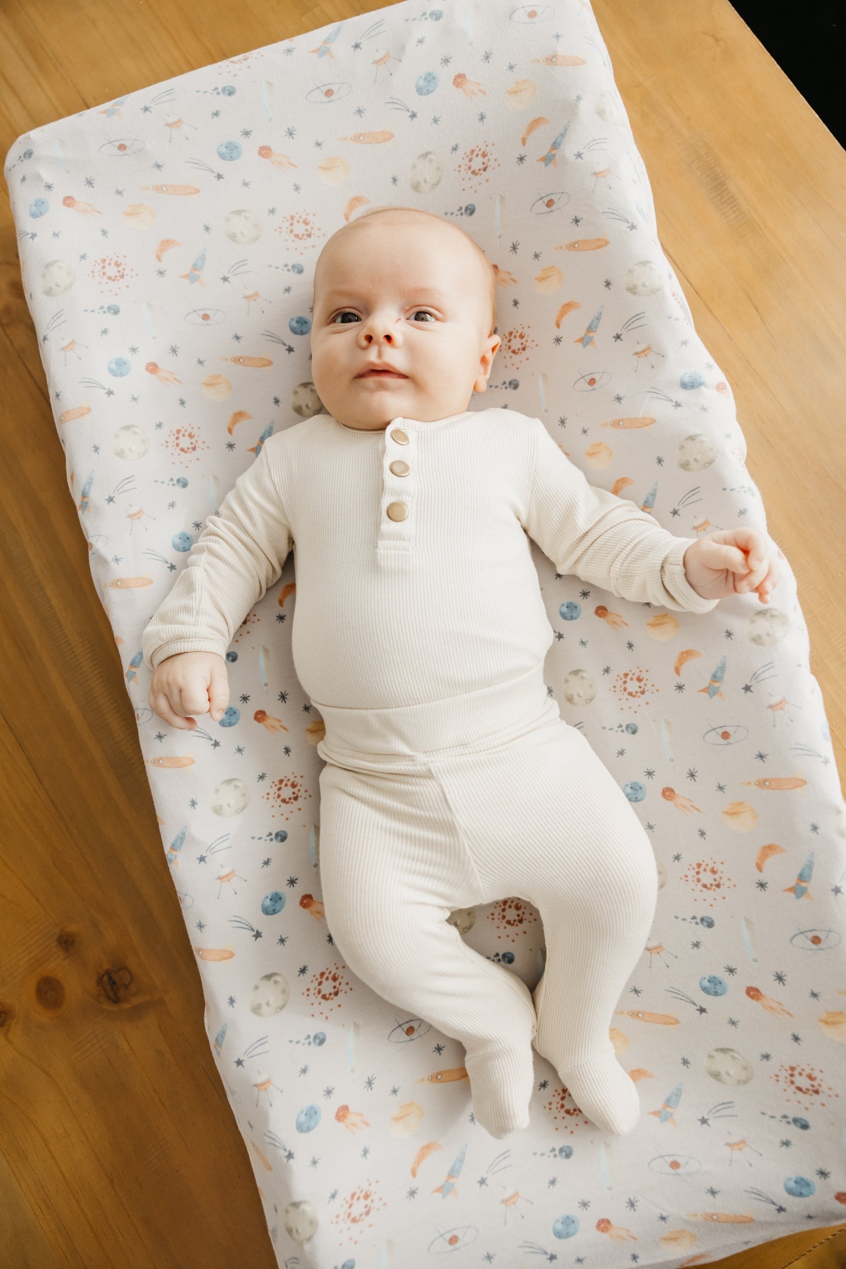 Premium Knit Diaper Changing Pad Cover - Cosmos