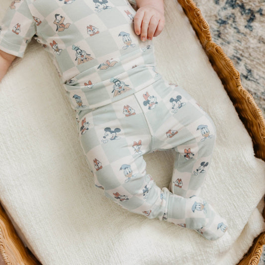 Footed Baby Pants - Mickey Mouse and Friends