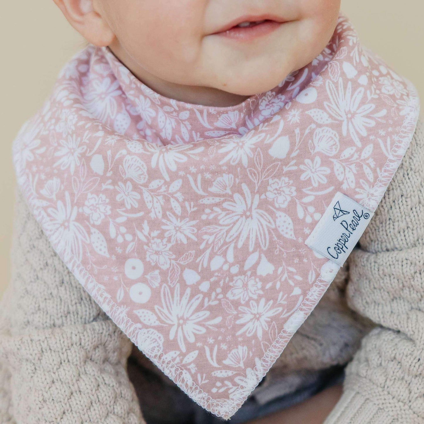 4 Pack Baby Bandana Bibs - Olive