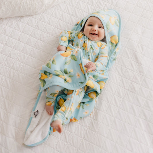 Premium Baby Knit Hooded Towel - Melody