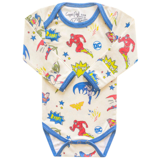 Long Sleeve Bodysuit - Justice League