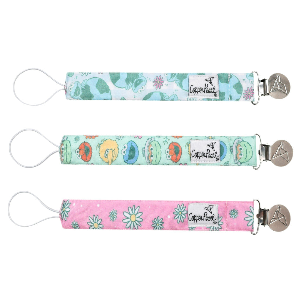 Binky Clips - Sesame Street Retro Floral