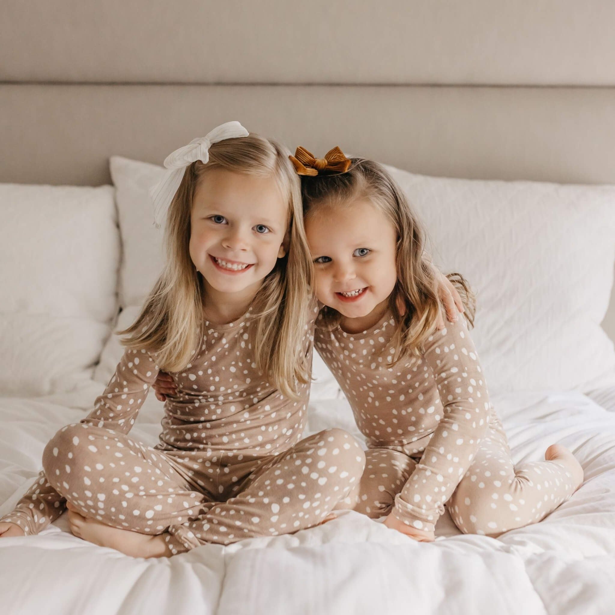 2pc Long Sleeve Pajama Set - Fawn