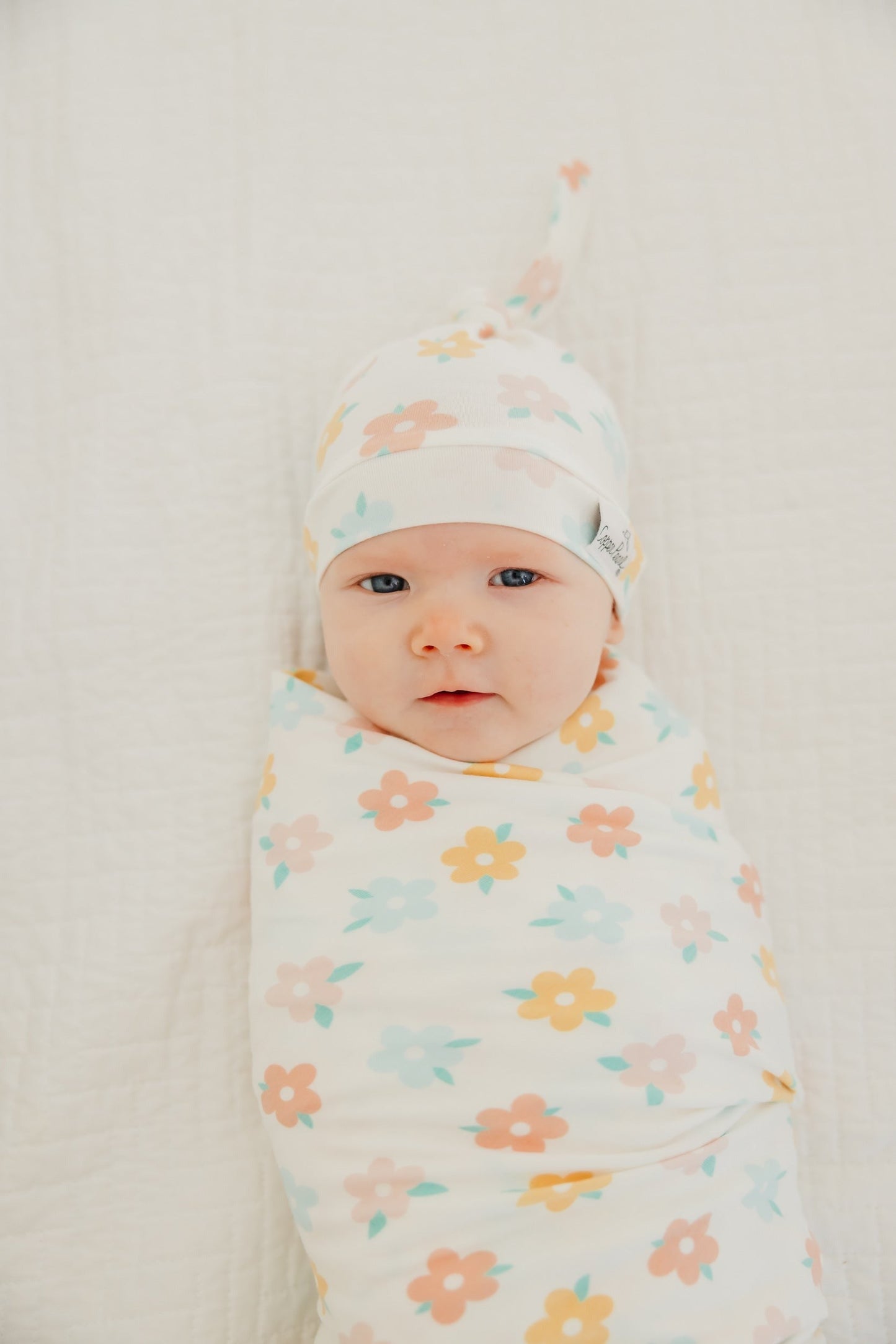 Top Knot Hat - Daisy