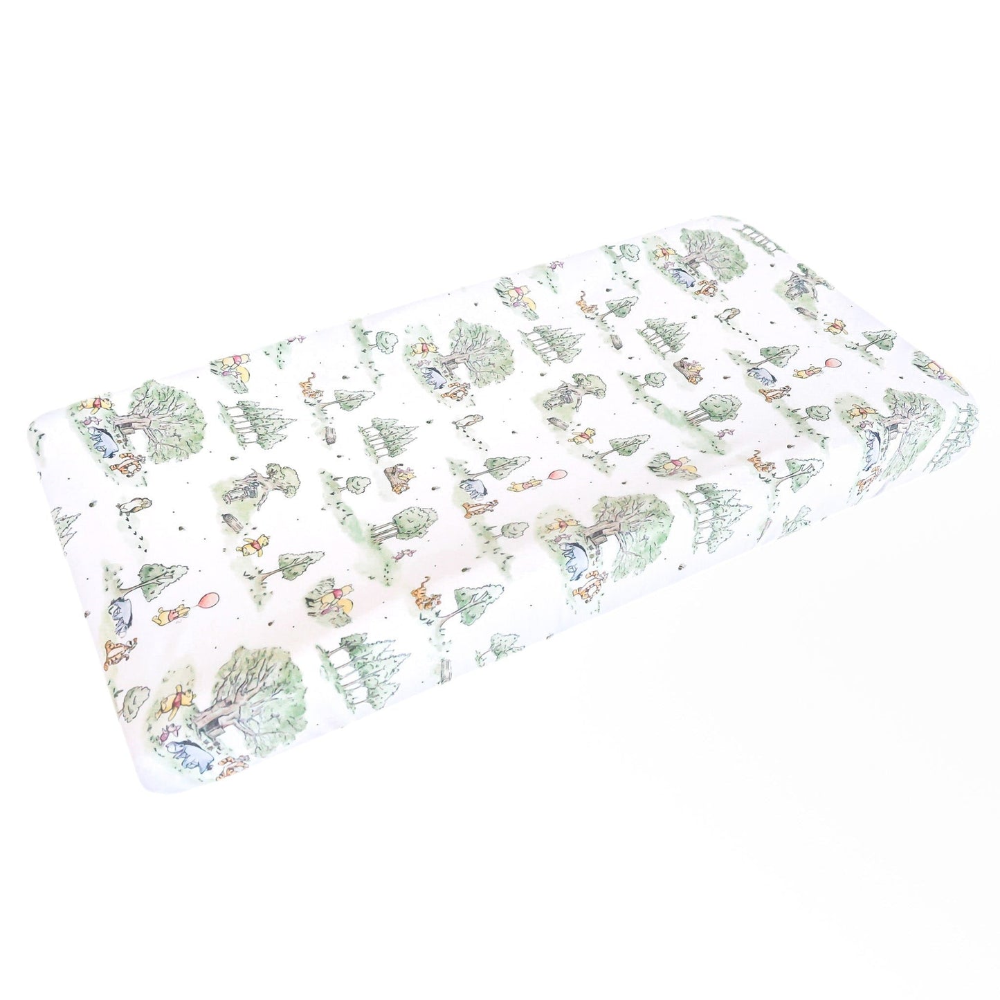 Premium Knit Diaper Changing Pad Cover - Hundred Acre Wood