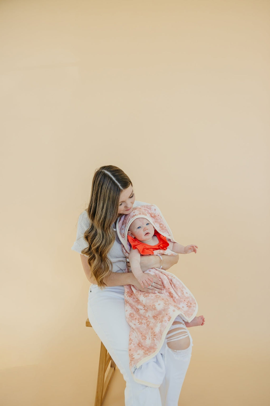 Premium Baby Knit Hooded Towel - Penny