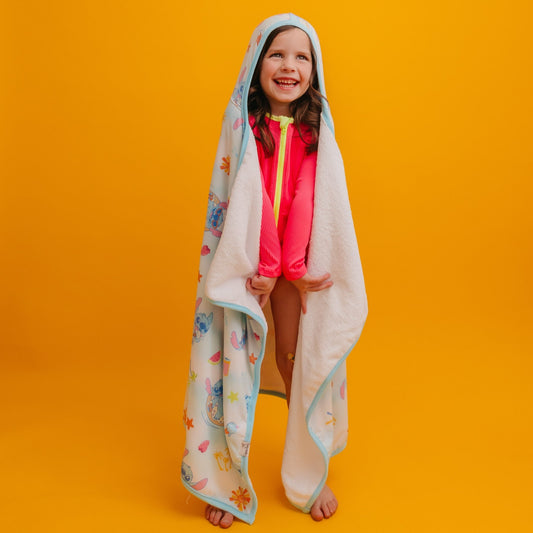 Premium Big Kid Hooded Towel - Disney Stitch Dreamsicles