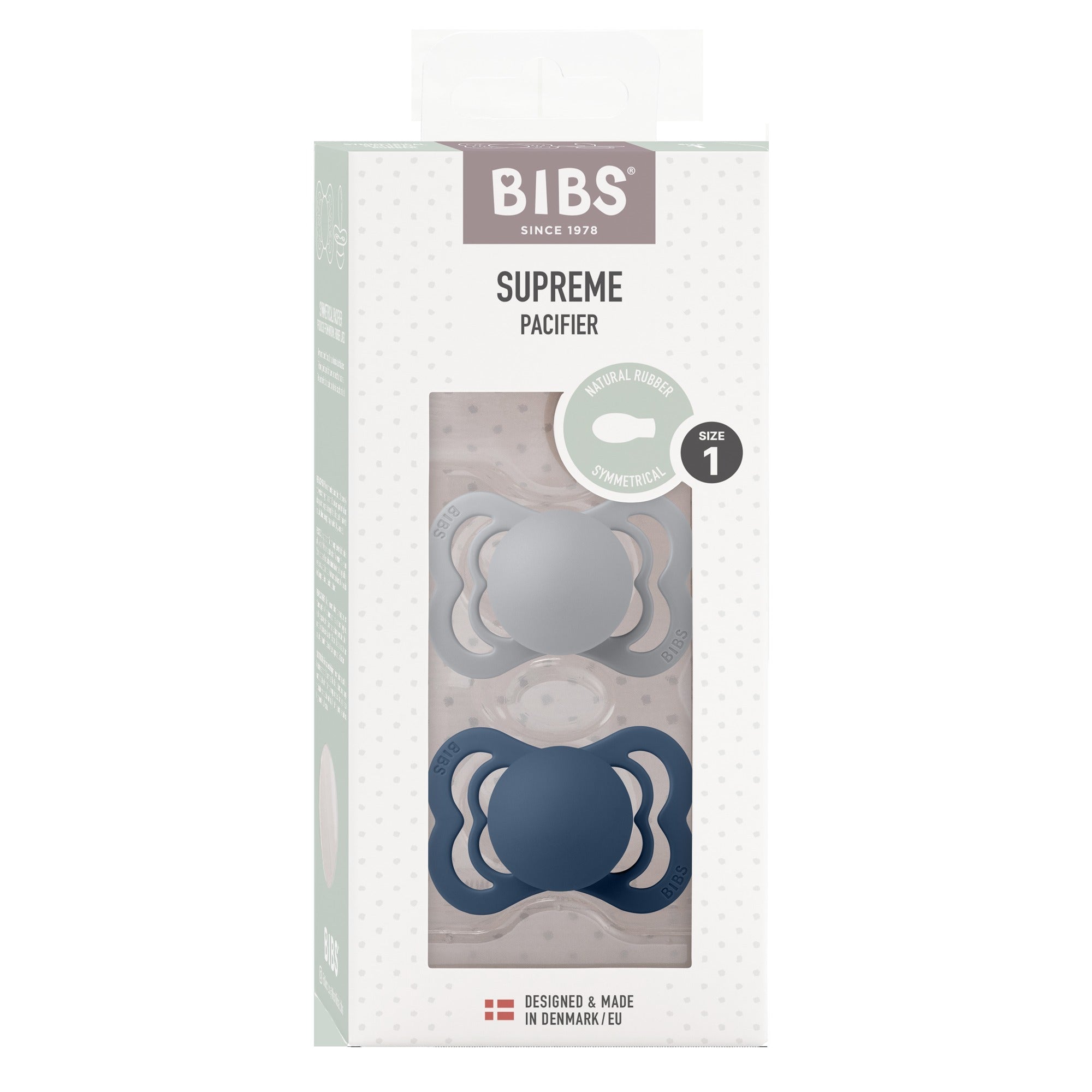 BIBS Supreme 2 PACK - Cloud/Steel Blue