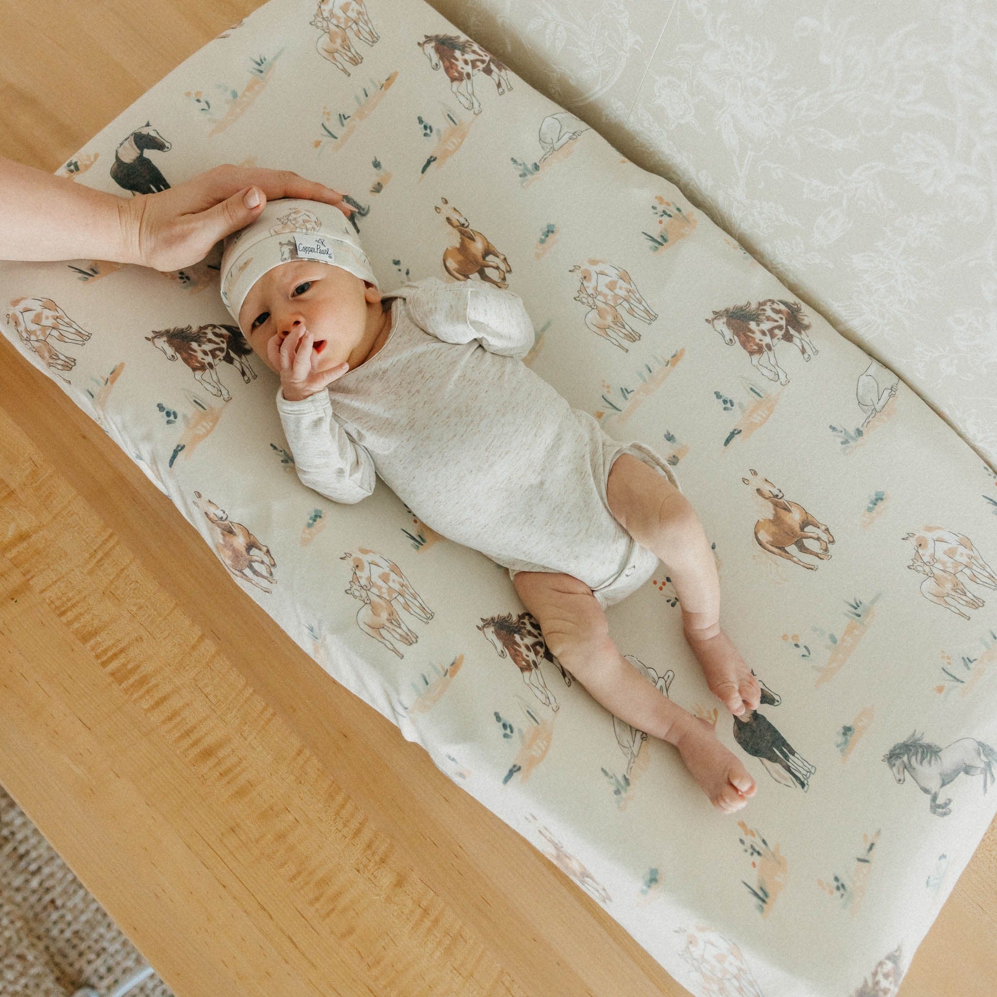 Premium Knit Diaper Changing Pad Cover - Montana