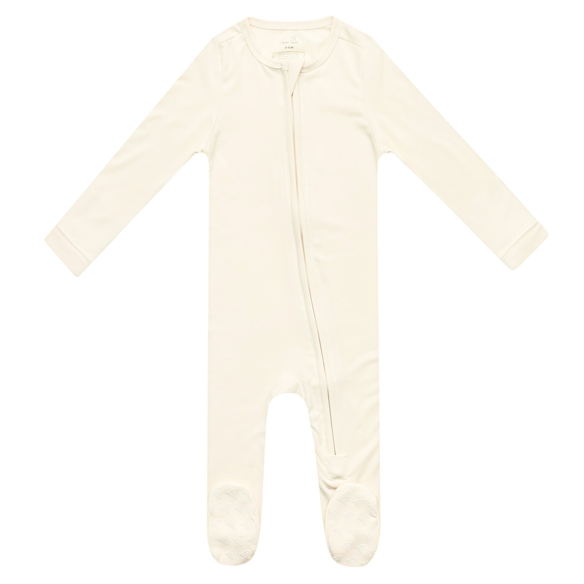 Zip-Up Footie Pajama - Cru