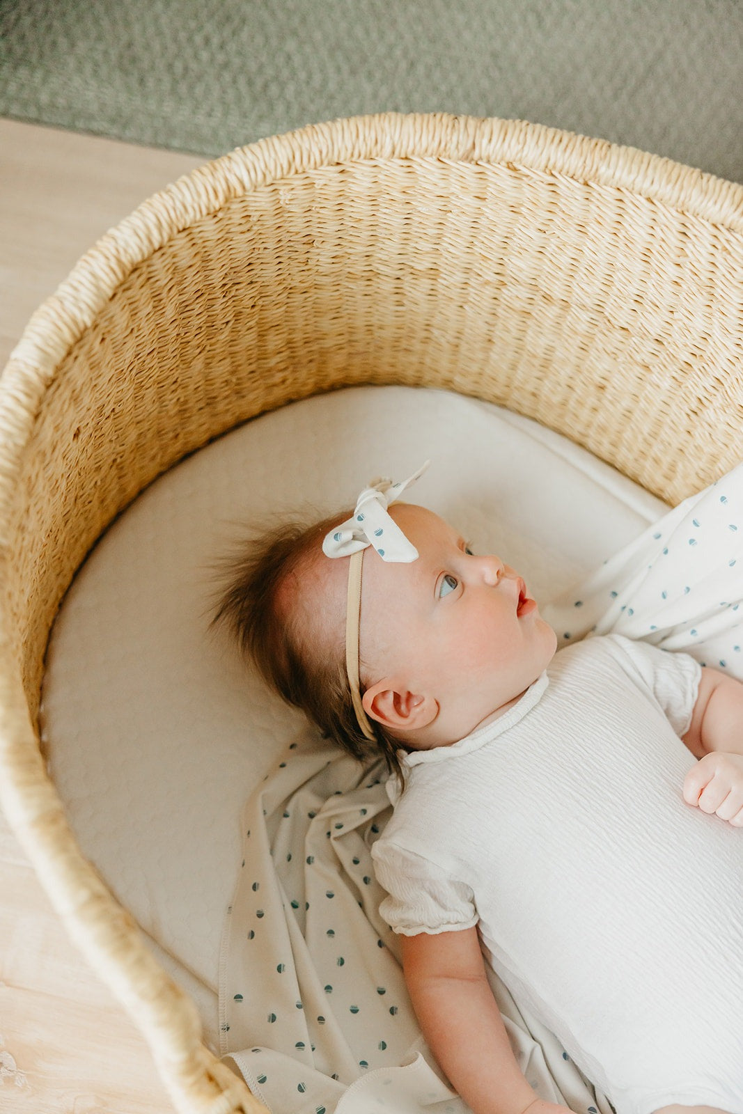 Ribbon Baby Bow - Haze