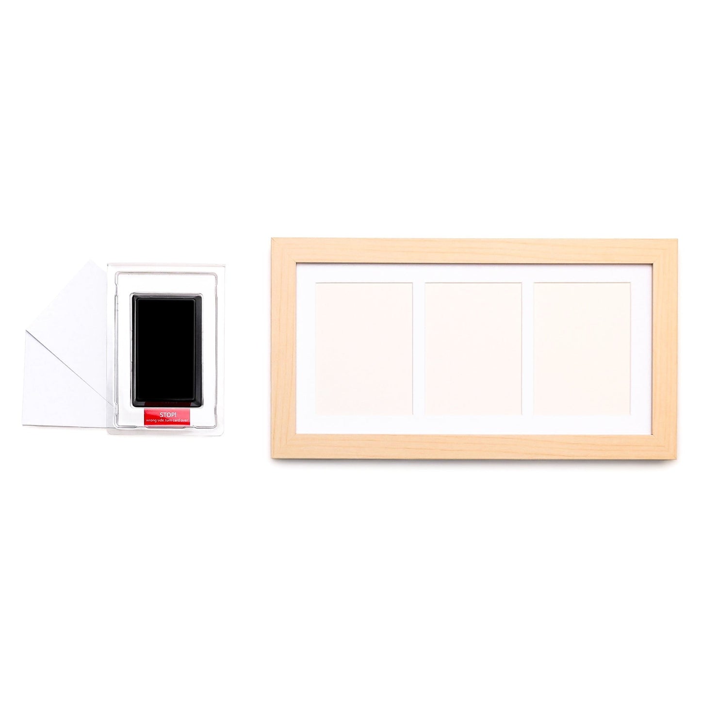 Natural Birch DIY Handprint & Footprint Kit with Frame