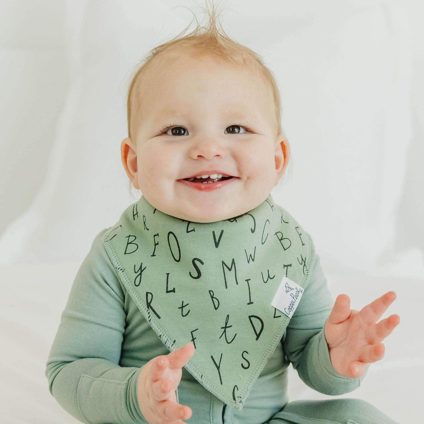 4 Pack Baby Bandana Bibs - Chip