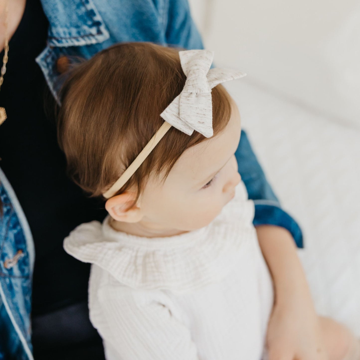 Classic Baby Bow - Oat