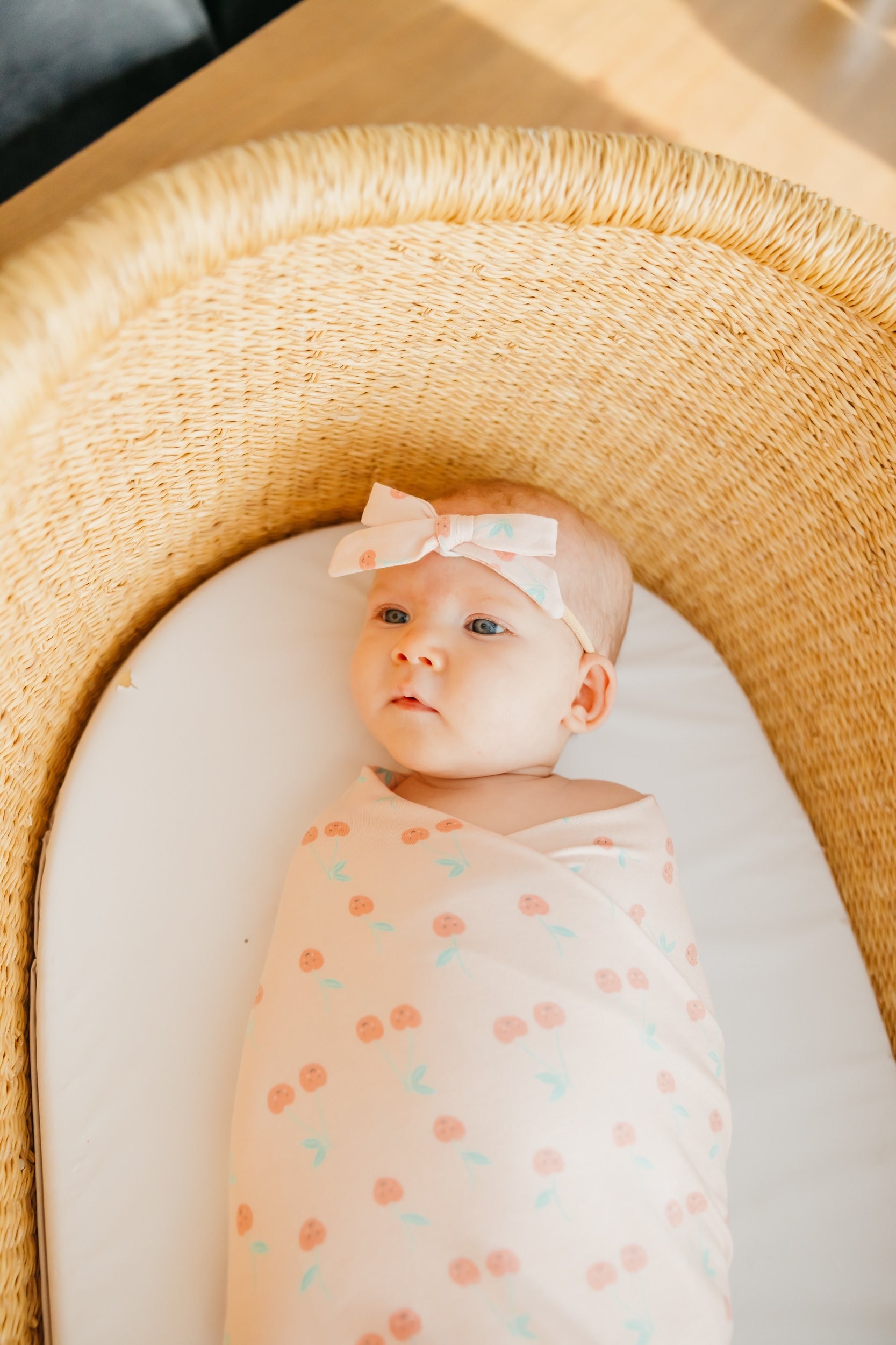Ribbon Baby Bow - Cheery