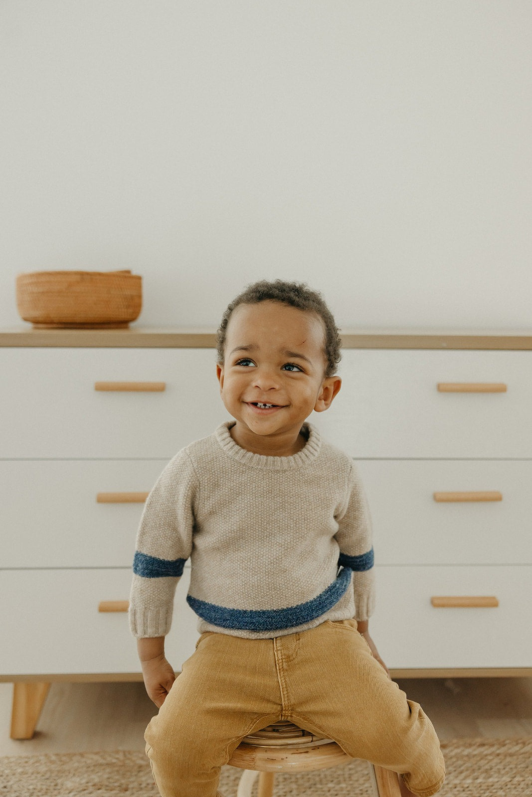 Sweater Crew - Navy Stripe