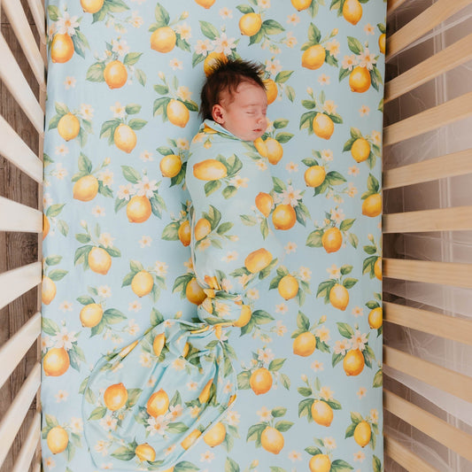 Premium Knit Fitted Crib Sheet - Melody