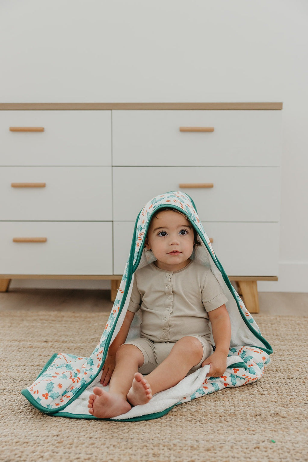 Premium Baby Knit Hooded Towel - Holly