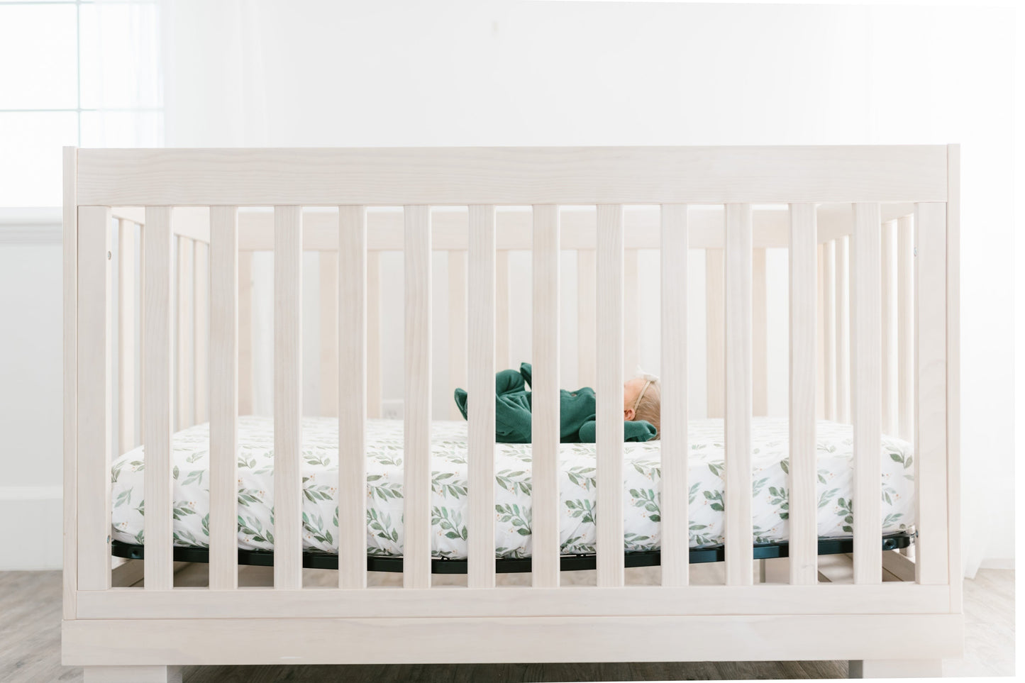 Premium Knit Fitted Crib Sheet - Fern