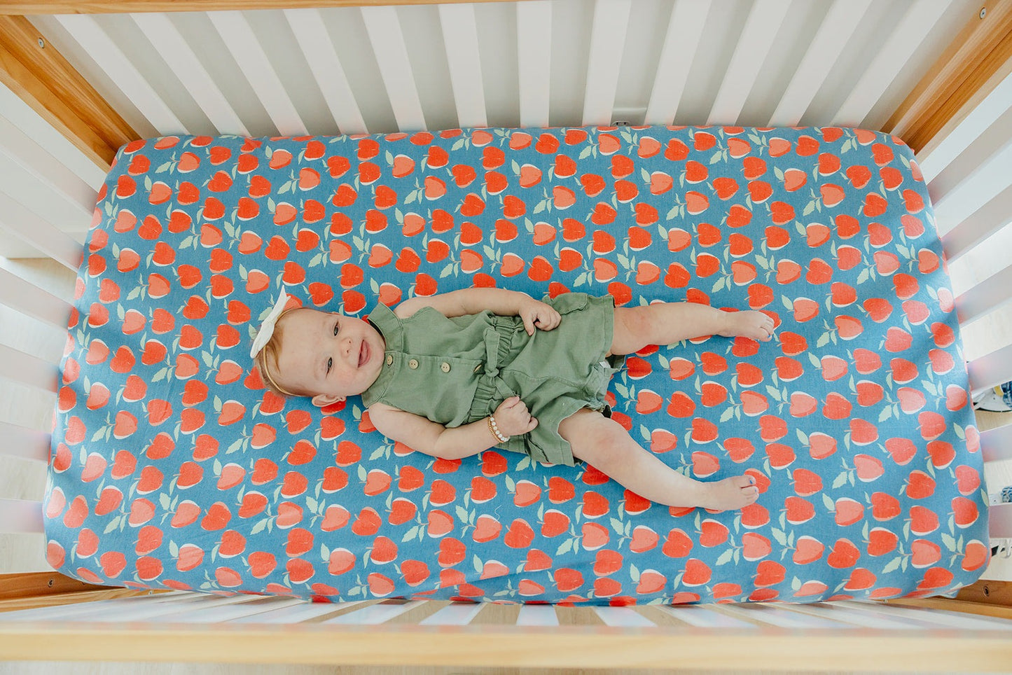 Premium Knit Fitted Crib Sheet - Teacher