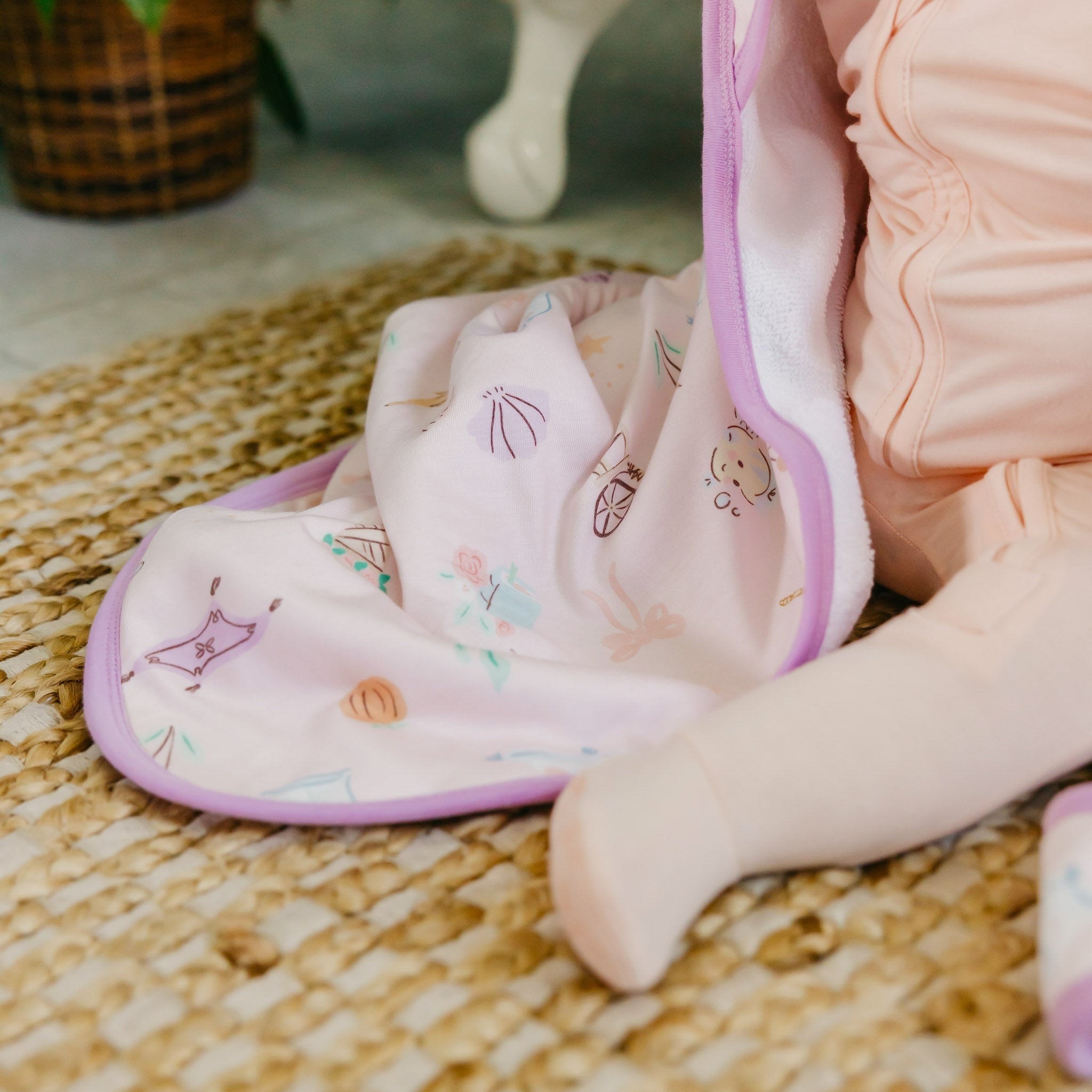 Premium Baby Knit Hooded Towel - Enchanted Friends