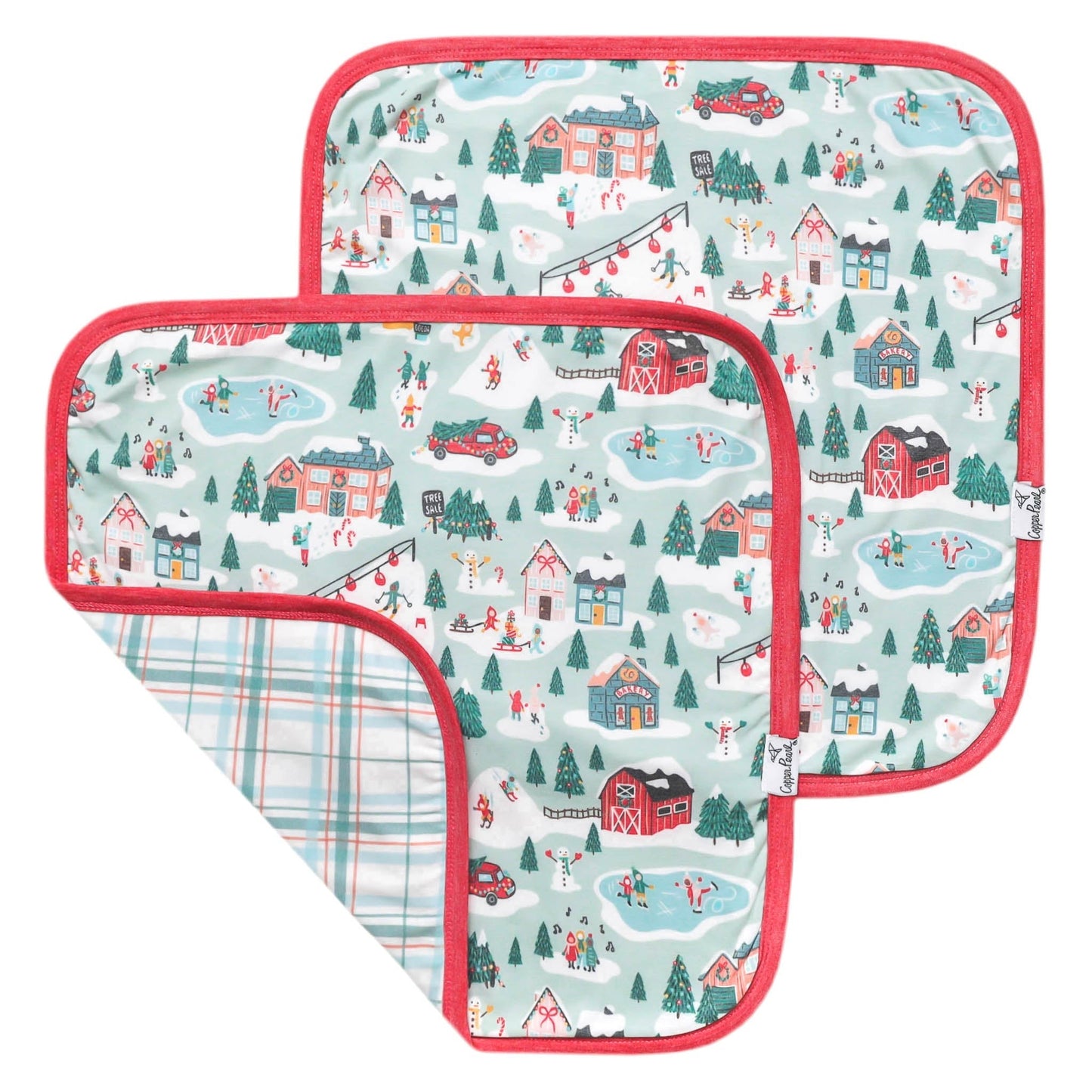 Three-Layer Security Blanket Set - Snowy Slopes
