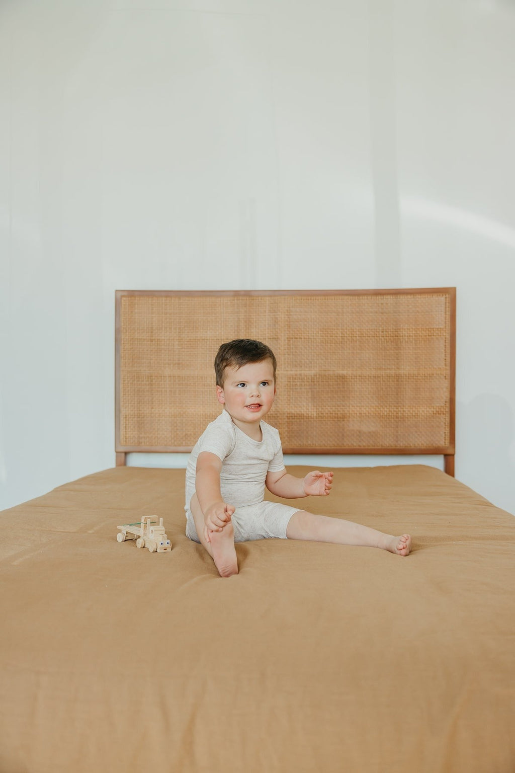 2pc Short Sleeve Pajama Set - Oat