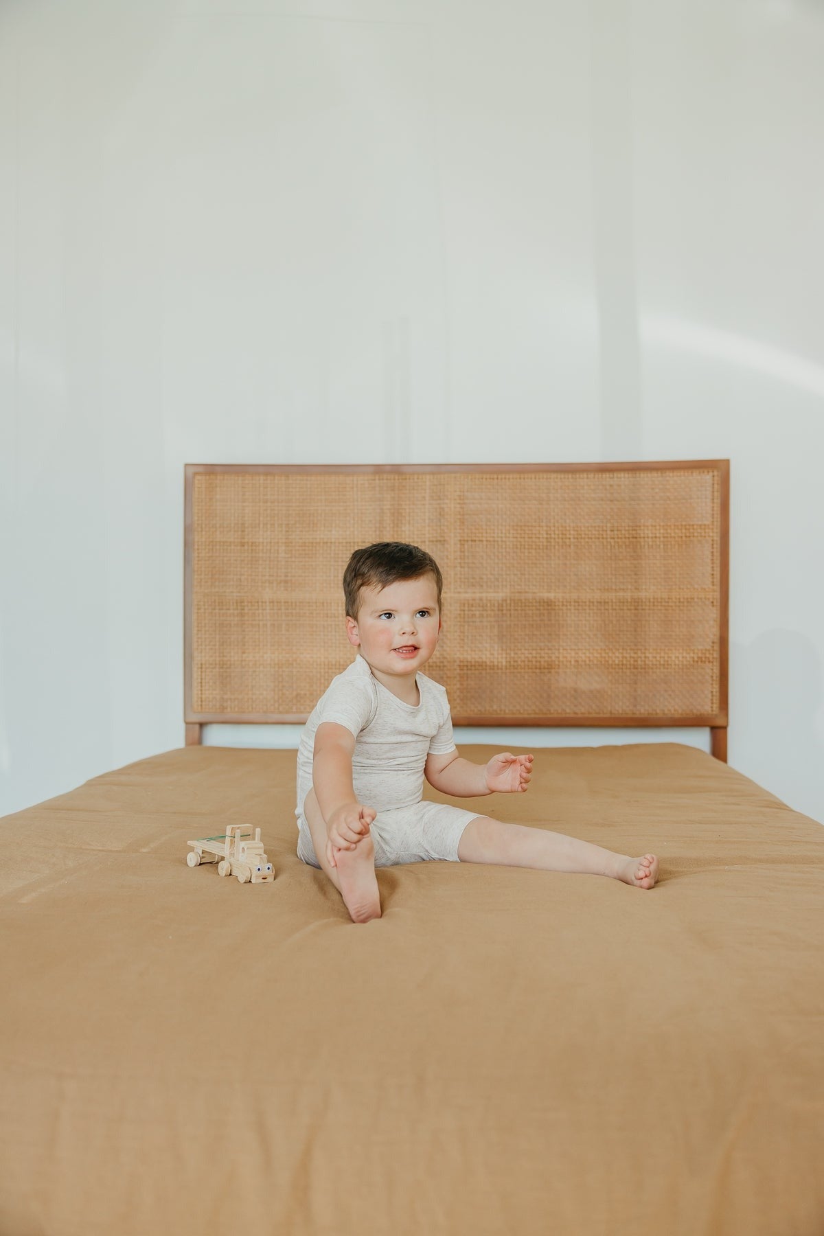 2pc Short Sleeve Pajama Set - Oat