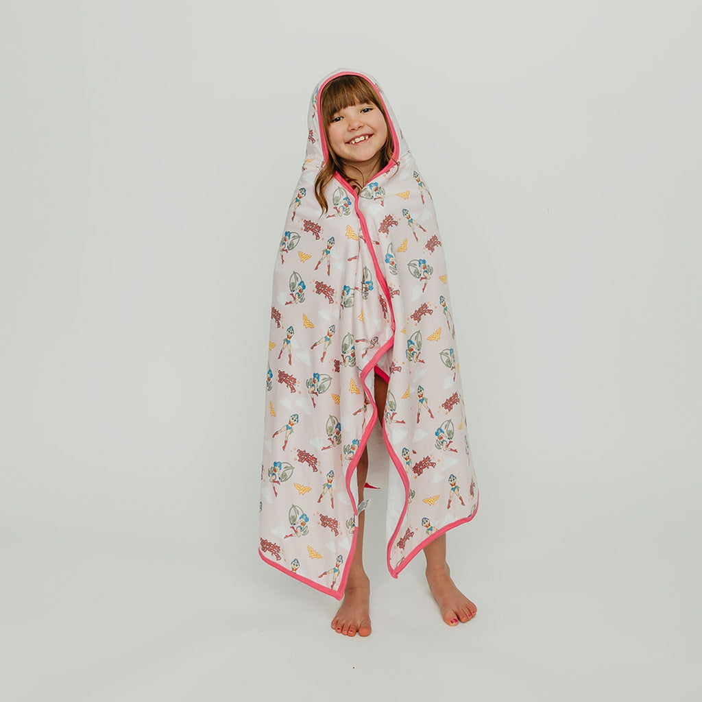Premium Big Kid Hooded Towel - Wonder Woman