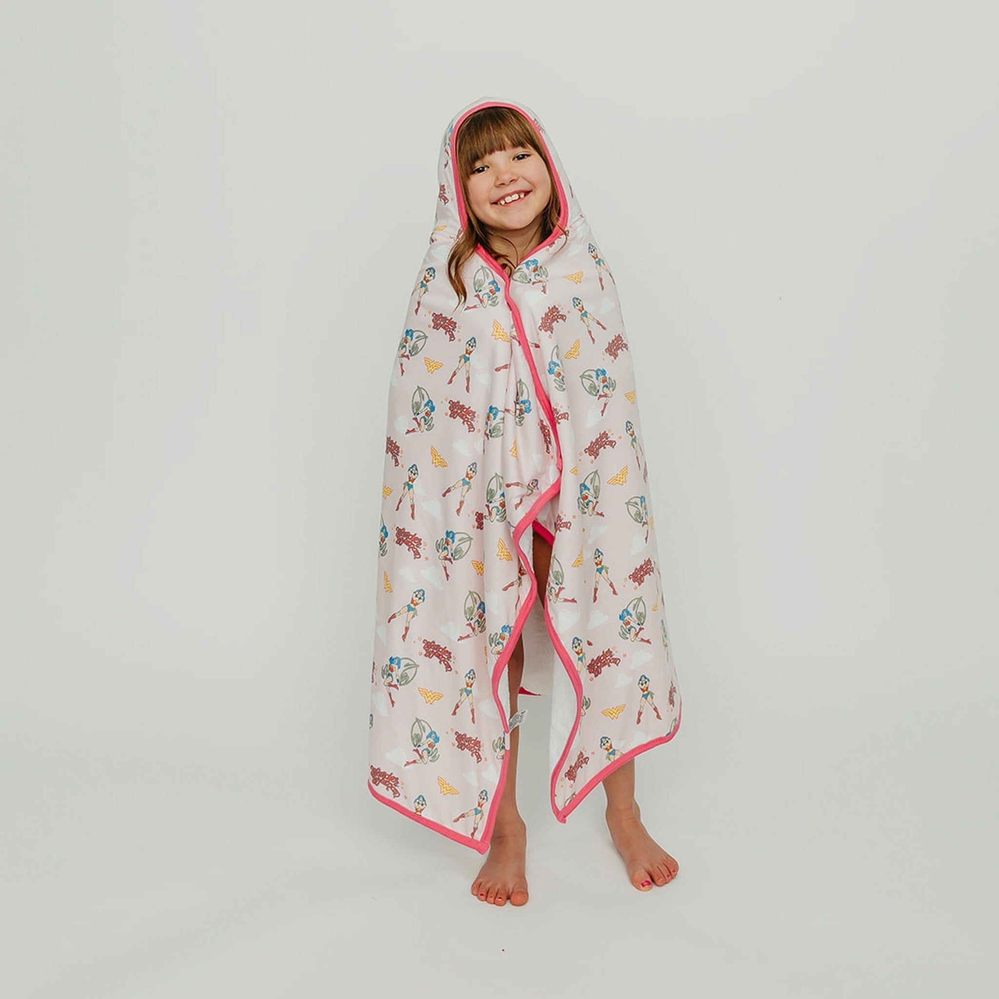 Premium Big Kid Hooded Towel - Wonder Woman