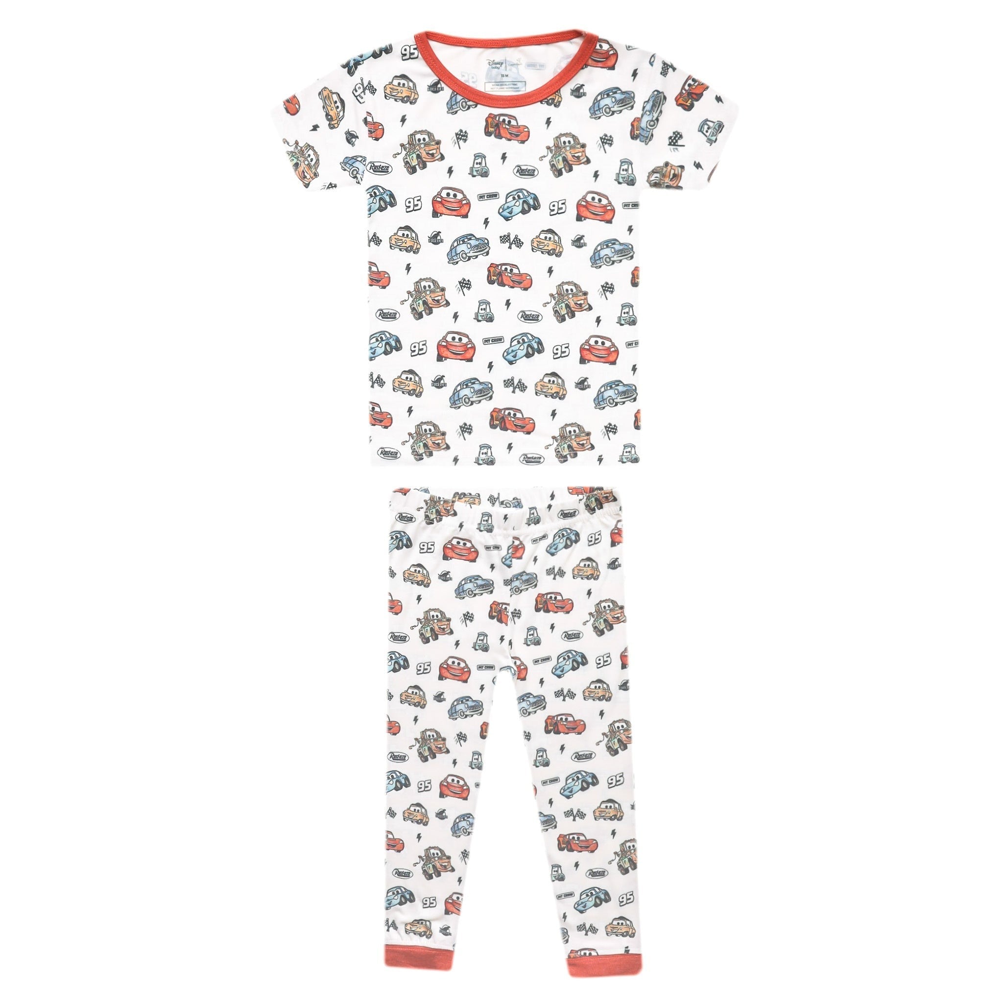 2pc Short Sleeve Pajamas with Pants - Disney Pixar Cars