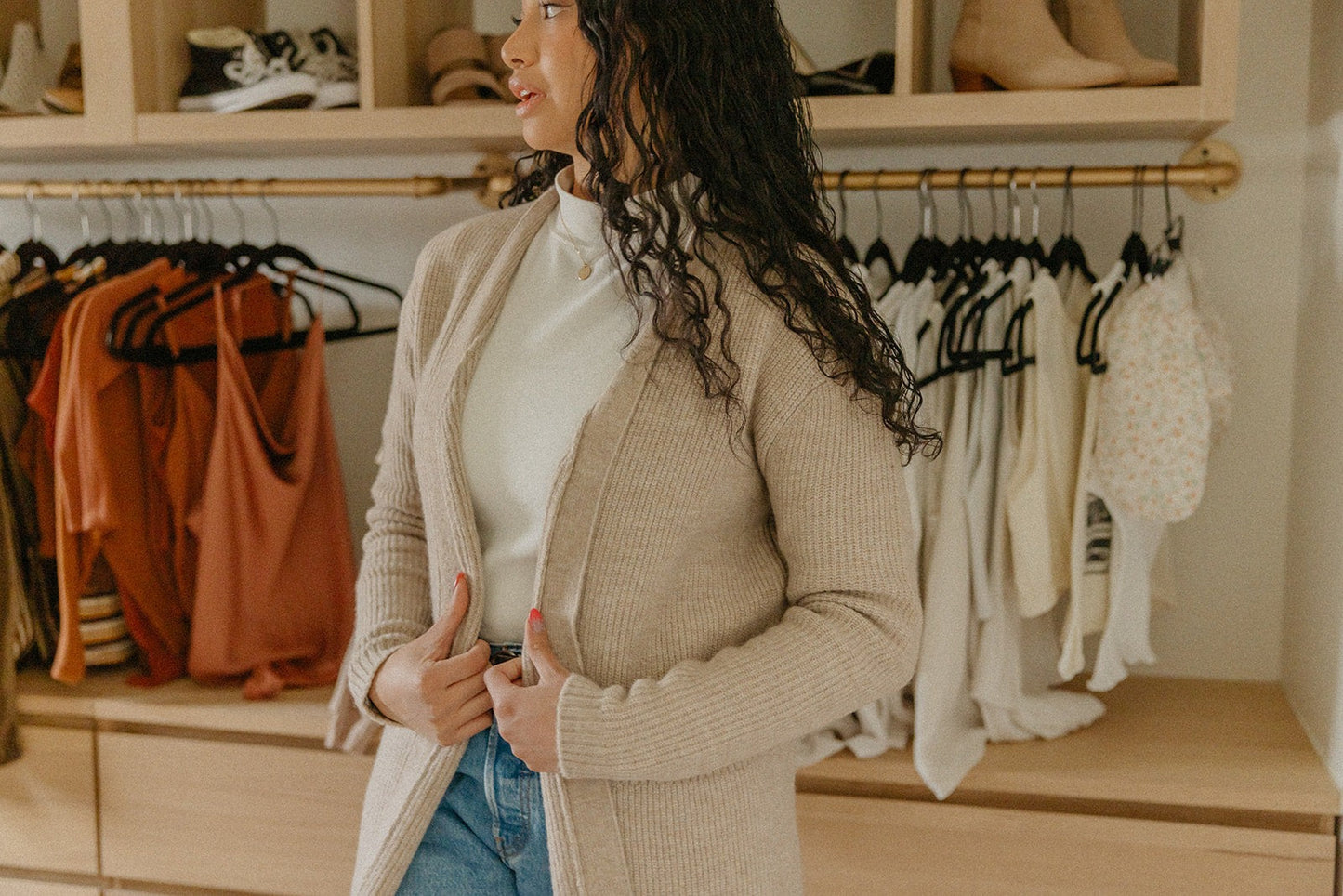Women's Luxe Cardigan - Oatmeal