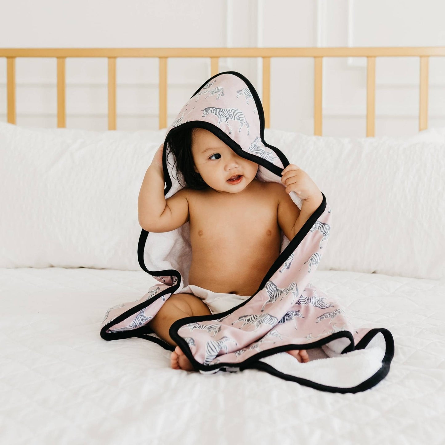 Premium Baby Knit Hooded Towel - Zella