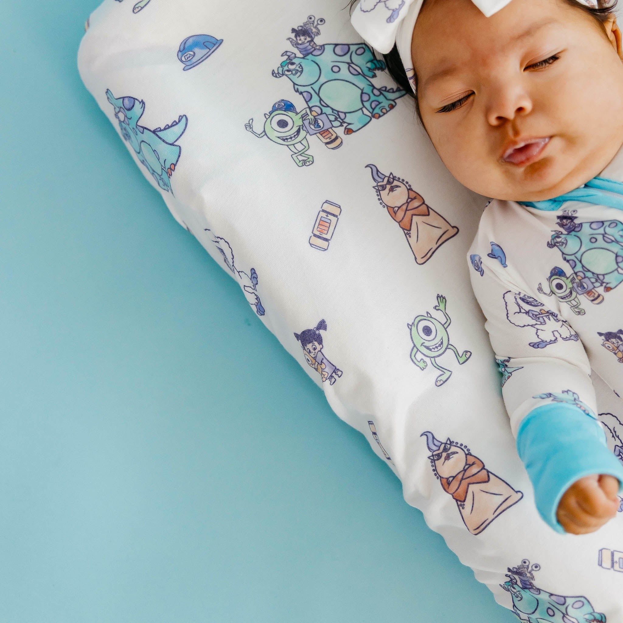 Premium Knit Diaper Changing Pad Cover - Monsters, Inc. Friends