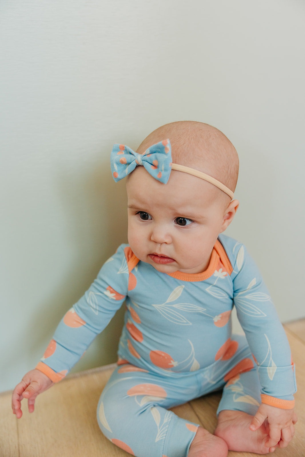 Bowtie Baby Bow - Clementine